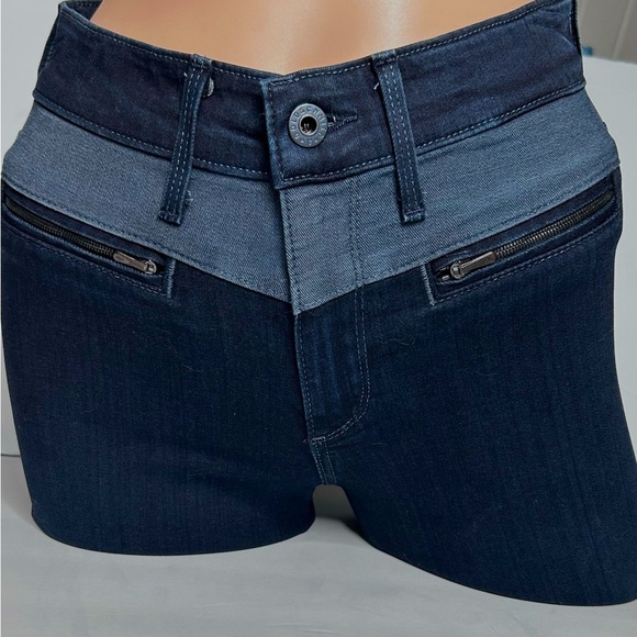 AG Adriano Goldschmied Zuri Moto Zipper High-Rise Skinny Blue Jeans Sz 27 New - Picture 3 of 16